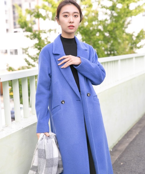 URBAN RESEARCH アーバンリサーチ　チェスターコート　ウール　青 URBAN RESEARCH ROSSO WOMEN」 チェスターコート 36 ベージュ