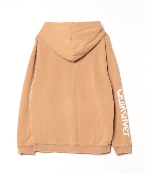 「Quiksilver」 プルオーバーパーカー SMALL ベージュ メンズ_画像2