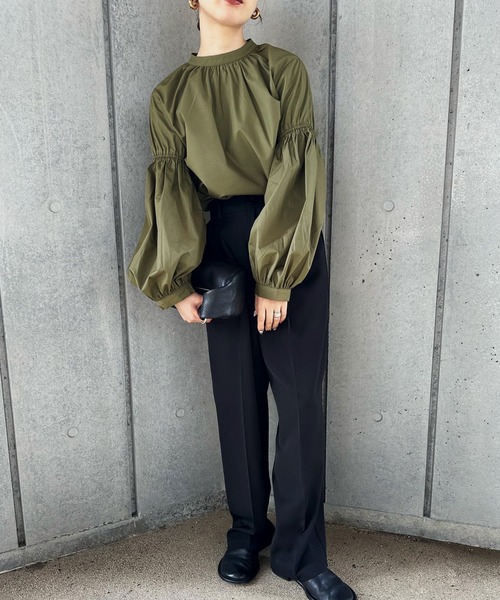 「select MOCA by son」 長袖ブラウス FREE ナチュラル レディース select MOCA by son」 長袖ブラウス FREE アイボリー レディース