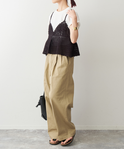 Spick＆Span キャミソール 「WEB限定追加3」クロシェニット