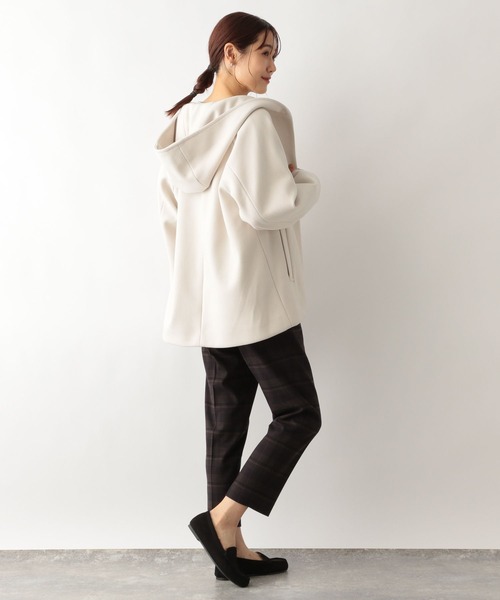 「GLOBAL WORK」 コート MEDIUM グレイッシュベージュ レディース_画像4