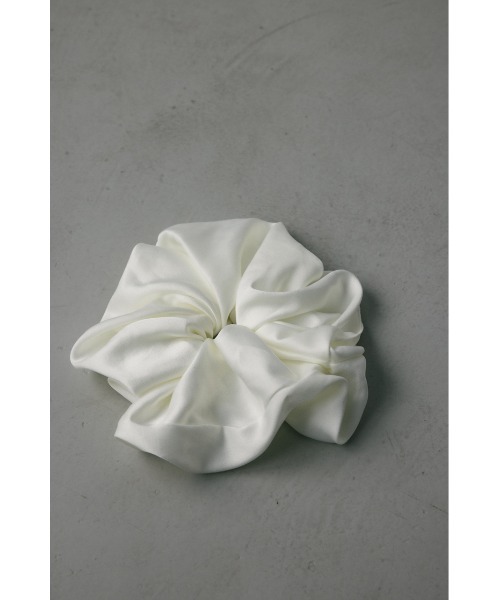 potete♢ボリュームBigシュシュlight silver 全長 約26cm CHOUCHOU – POTETE