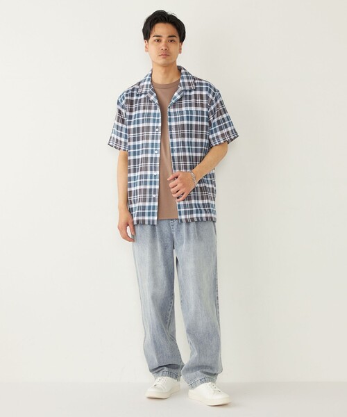 HOPE Stockholm オープンカラーシャツ チェック 半袖 専用 SHIPS Colors（シップスカラーズ） シャツ 半袖 SHIPS Colors: 「洗濯