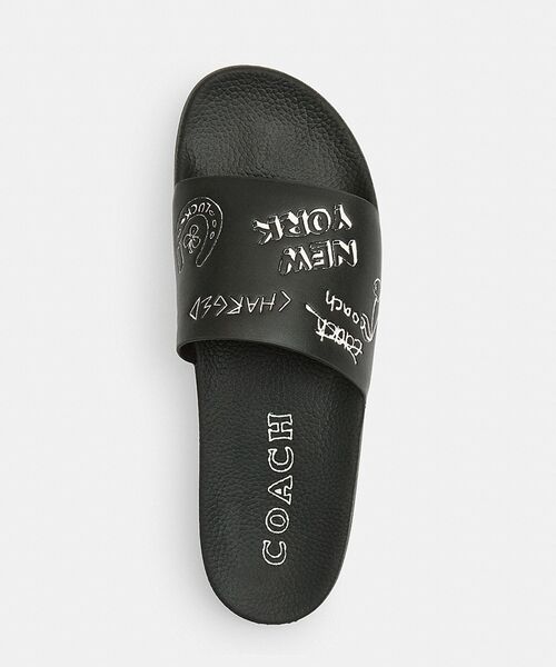 COACH ブラック サンダル 9D COACH 「COACH」 サンダル 9 ブラック系その他 メンズ