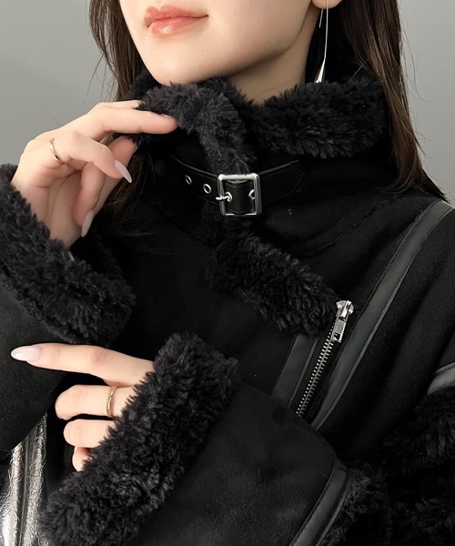 「mily bilet」 ブルゾン MEDIUM アイボリー レディース_画像7