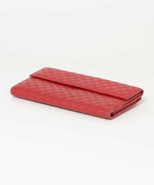 GUCCI 「GUCCI」 グッチシマ マイクロGG 長財布 - レッド
