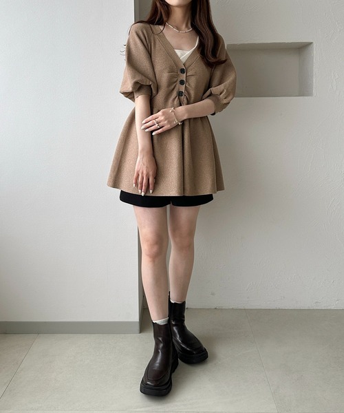 未使用に近い　RACHEL COMEY チュニック　ペプラム　定価6万3000円 セール】【apres jour clair】ラメペプラムチュニックトップス