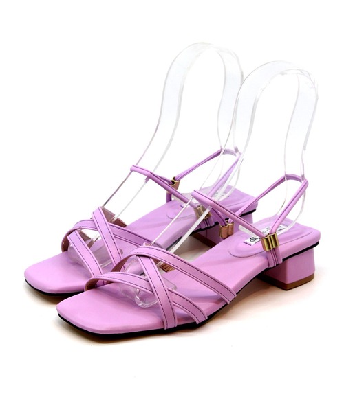 「Sugar Sugar」 ヒールサンダル L パープル レディース_画像8