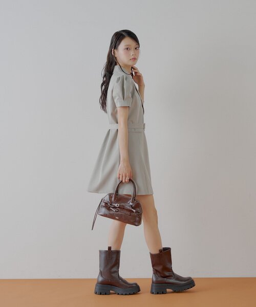【関税込み】Bode タン Eddy ミニワンピース Chico ワンピース スーツダブルミニワンピース : ZOZOTOWN Yahoo