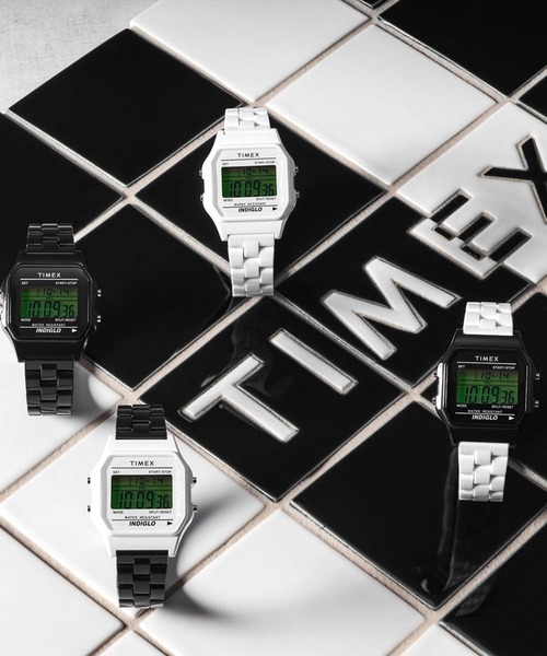 TIMEX 「TIMEX」 デジタル腕時計 FREE ブラック メンズ