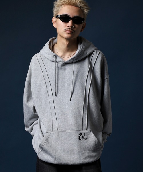 NERDY パーカー パイピングフーディ メンズ レディース : ZOZOTOWN