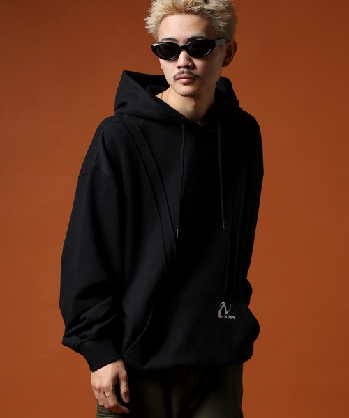 NERDY パーカー パイピングフーディ メンズ レディース : ZOZOTOWN