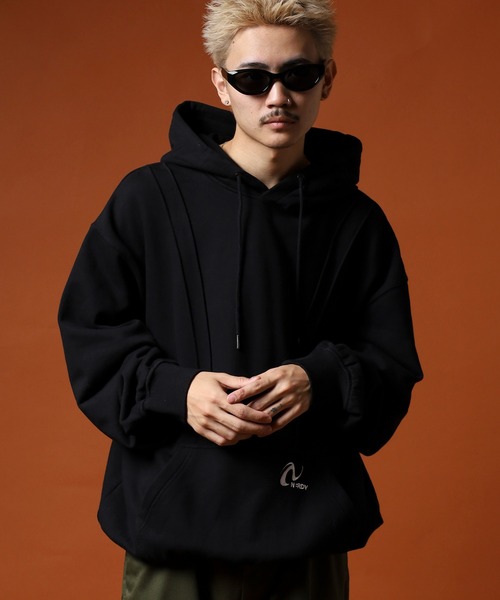 NERDY パーカー パイピングフーディ メンズ レディース : ZOZOTOWN