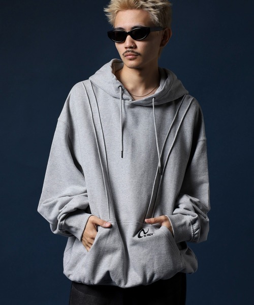 NERDY パーカー パイピングフーディ メンズ レディース : ZOZOTOWN