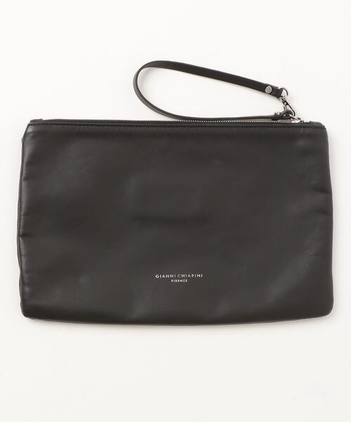 「GIANNI CHIARINI」 ワンポイントハンドバッグ - ブラック レディース_画像2