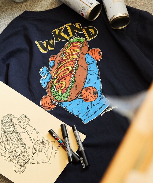 「FREAK'S STORE」 半袖Tシャツ LARGE ホワイト メンズ