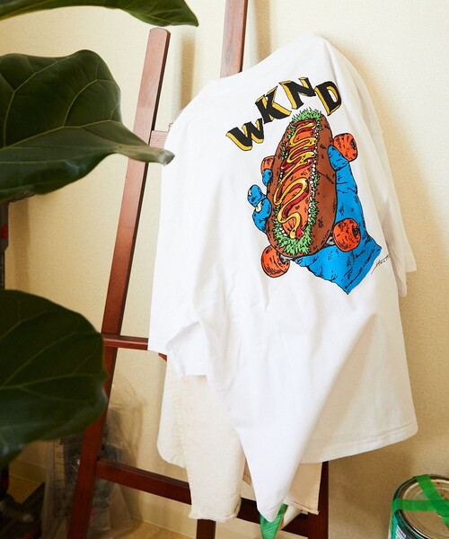 「FREAK'S STORE」 半袖Tシャツ LARGE ホワイト メンズ