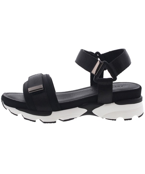 「JELLY BEANS」 フラットサンダル L アイボリー レディース_画像4