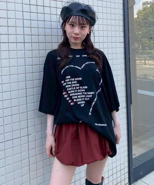 Narcissus tシャツ ハートロゴオーバーTシャツ「動画あり