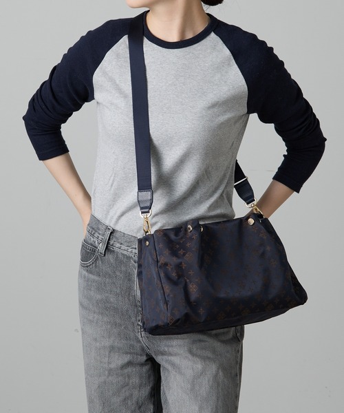 russet　ラシット　ナイロン2wayミニトートバック　ブラック russet（ラシット） トートバッグ ナイロン三層2WAYミニトートバッグ