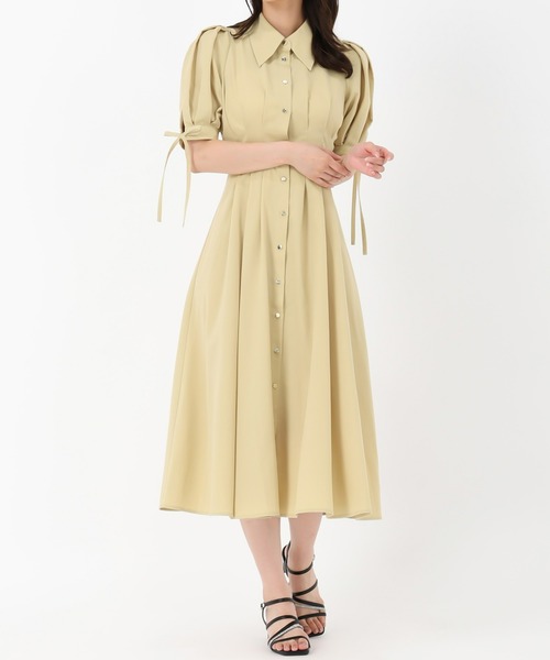 MISCH MASCH ワンピース 2025秋冬新作 袖リボンパフスリーブ
