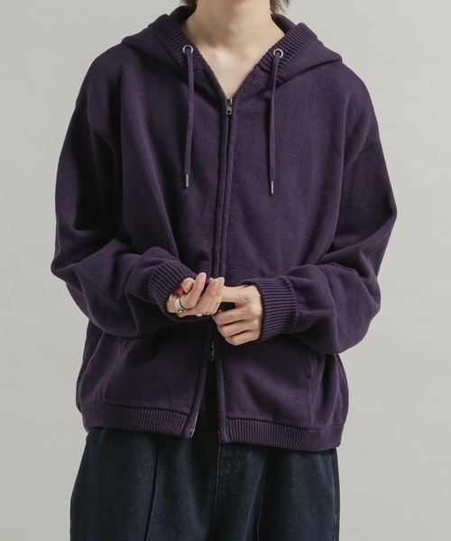 l*o様 【新品未使用】Knit parka/ニットパーカー Casper John（キャスパージョン） パーカー Knit parka/ニットパーカー