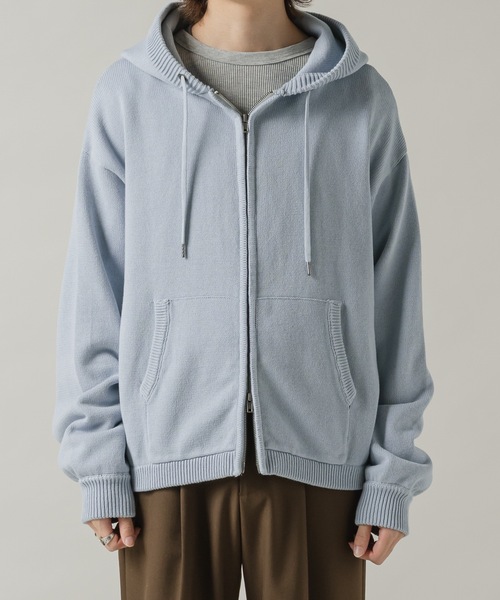 l*o様 【新品未使用】Knit parka/ニットパーカー Casper John（キャスパージョン） パーカー Knit parka/ニットパーカー