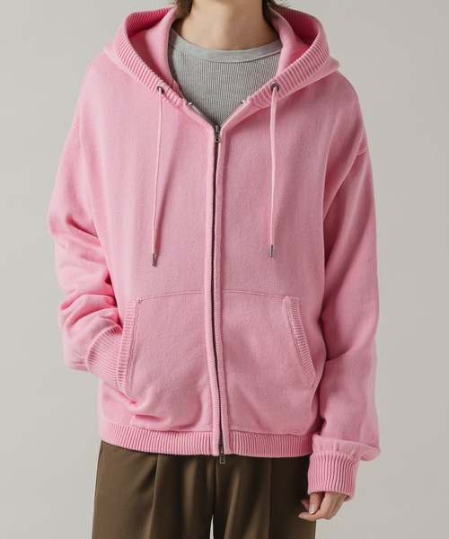 希少 ジョンストンズ カシミヤ フルジップニットパーカー M 薄ピンク 希少 ジョンストンズ カシミヤ フルジップニットパーカー M 薄ピンク
