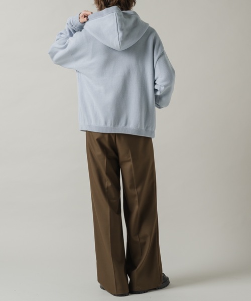 l*o様 【新品未使用】Knit parka/ニットパーカー Casper John（キャスパージョン） パーカー Knit parka/ニットパーカー