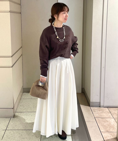 SLOBE IENA（スローブイエナ） スカート ランダムタックボリューム