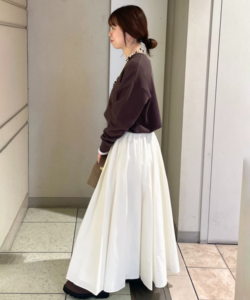 SLOBE IENA スカート ランダムタックボリュームスカート