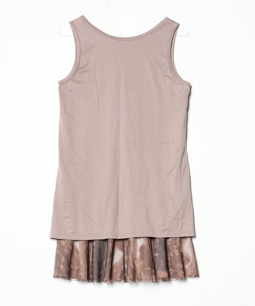 「AHCAHCUM」 ノースリーブワンピース 36 ブラウン レディース_画像2