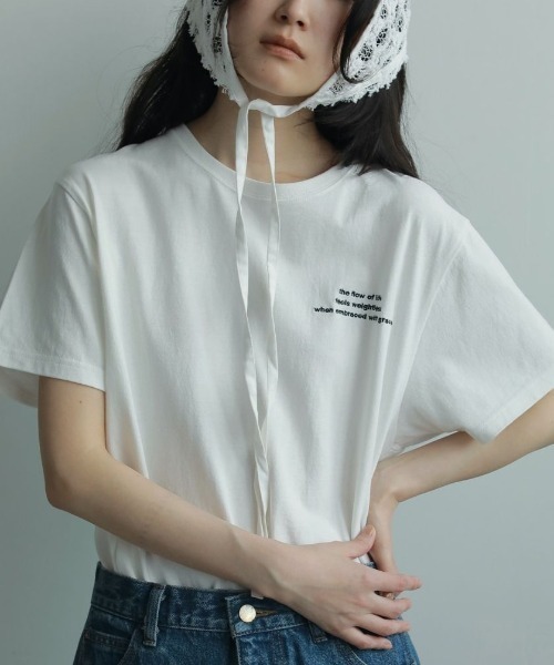 anuke（アンヌーク） tシャツ 半袖 anuke Embroidery Logo T-shirts