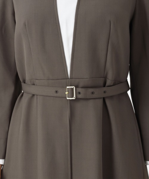 ◇美品◇MISCH MASCH ◇フロントプリーツワンピース◇モカ◇ MISCH MASCH（ミッシュマッシュ） ワンピース 2025秋冬新作 フロント