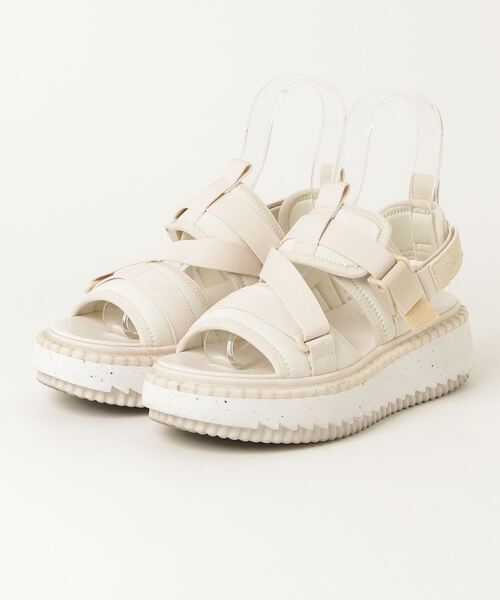 Chloe（クロエ） LILLI フラットサンダル 38 ベージュ レディース