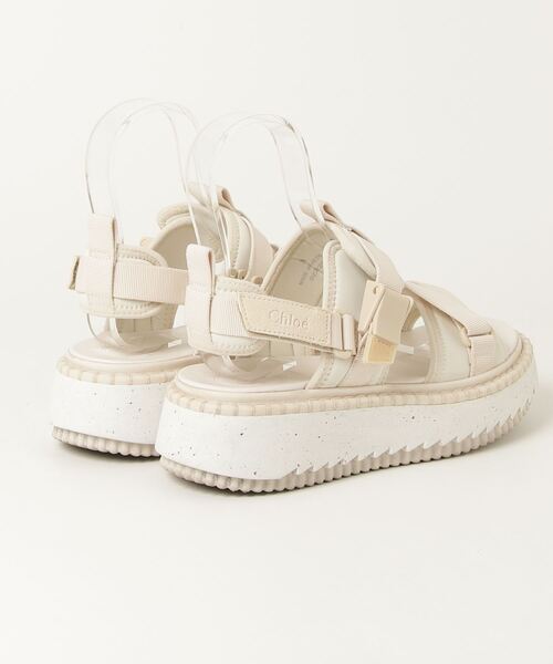 Chloe（クロエ） LILLI フラットサンダル 38 ベージュ レディース