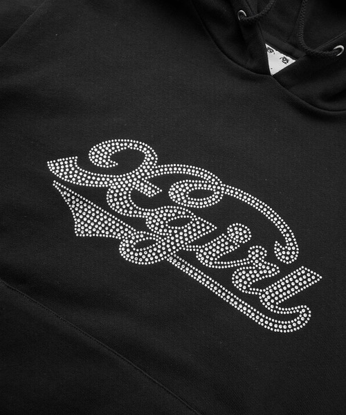 その他 user_aad0dffe X-girl（エックスガール） パーカー RHINESTONE CURSIVE LOGO SWEAT