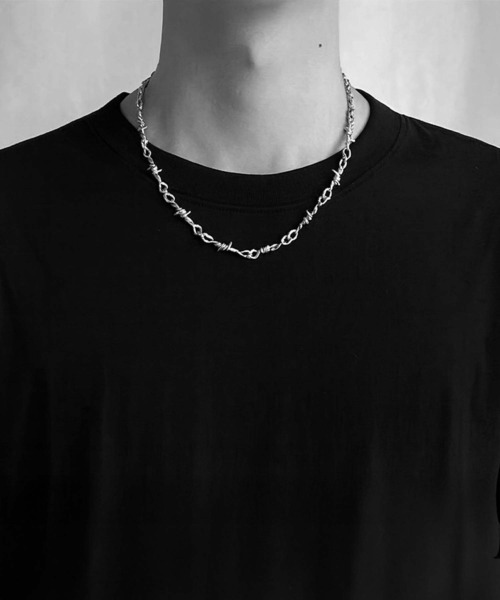 VIBGYOR ネックレス 「IZU」 バーベルワイヤーチェーンネックレス
