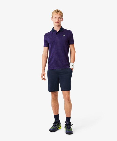 【オフホワイト】グリッドウエストストレッチショーツ LACOSTE（ラコステ） パンツ グリッドウエストストレッチショーツ