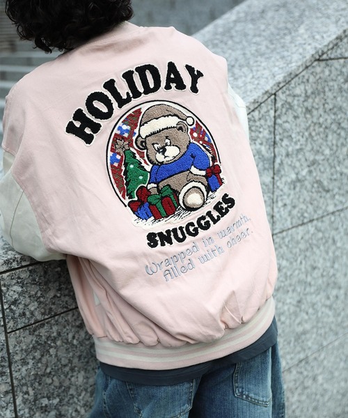 スタジャン HOOK -original- アメカジサガラ刺繍スタジャンジャケット