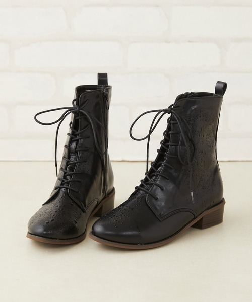 「menue」 ショートブーツ S ブラック レディース_画像8