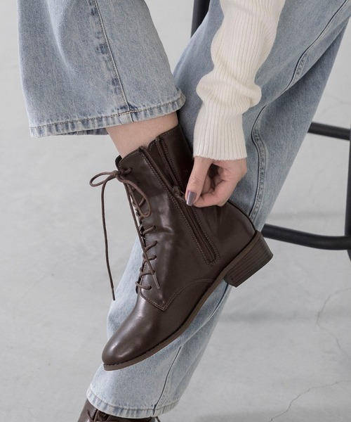 「menue」 ショートブーツ S ブラック レディース_画像9