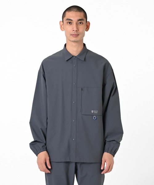 New Balance メンズシャツ New Balance シャツ ウーブンロングスリーブシャツ メンズ