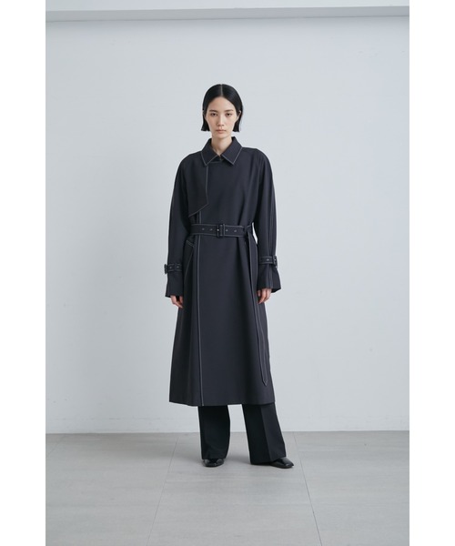 「MIESROHE」 ステンカラーコート 0 ライトベージュ レディース_画像6