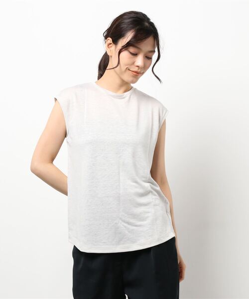 「IENA」 ノースリーブトップス - ベージュ レディース_画像6