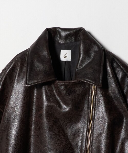 6 レザージャケット ライダース 「6(ROKU)」ビッグライダース