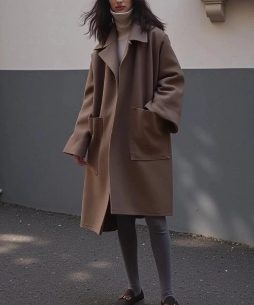 cammie コート チェスターコート ビッグポケットコート レディース