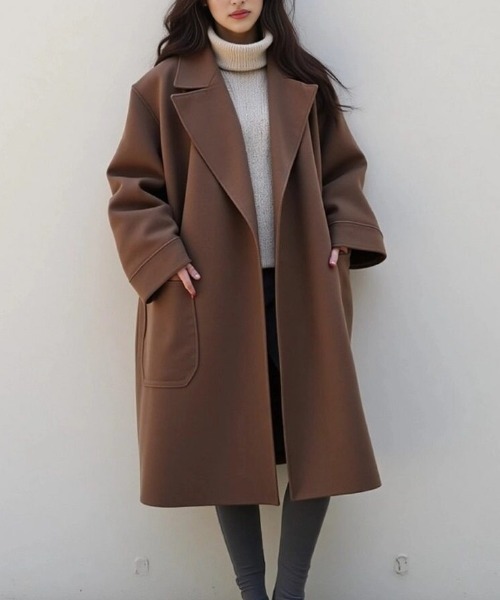 cammie コート チェスターコート ビッグポケットコート レディース