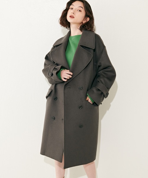 Lui's（ルイス） ピーコート FREE グレー レディース : ZOZOTOWN Yahoo