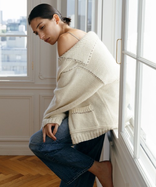 CREDONA クレドナ ネパールハンドニットカーディガン　美品 CREDONA（クレドナ）の「Nepal hand knit CD/ネパールハンドニット